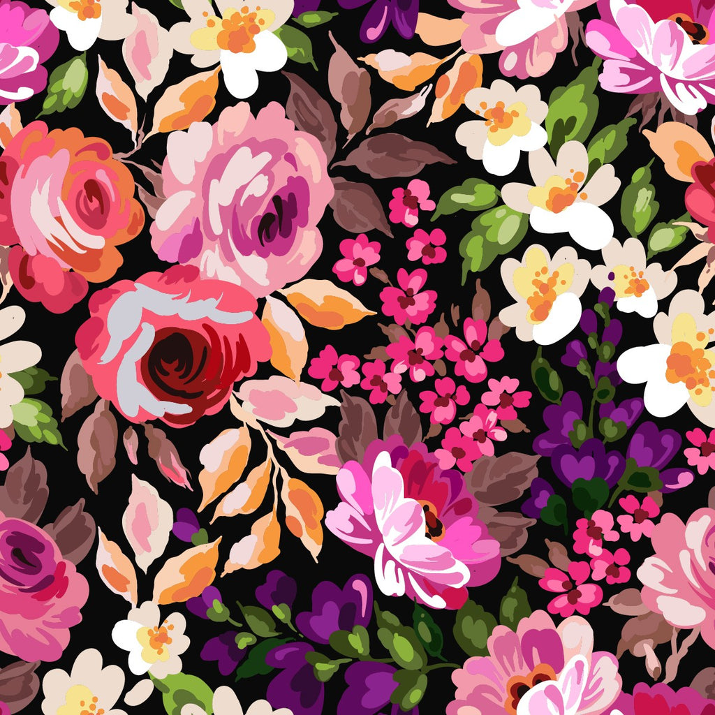 Brightly Floral Wallpaper uniQstiQ Murals