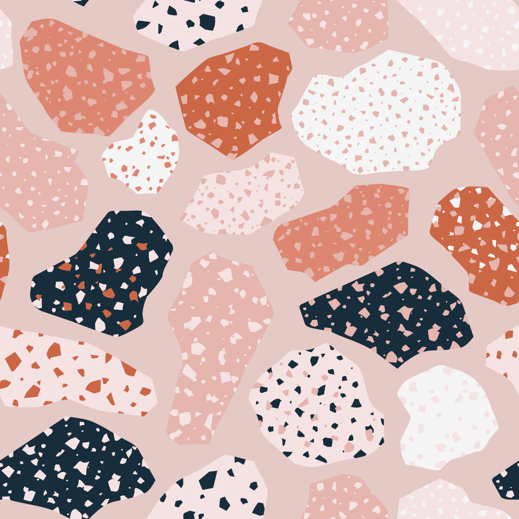 Stones on Pink Background Wallpaper