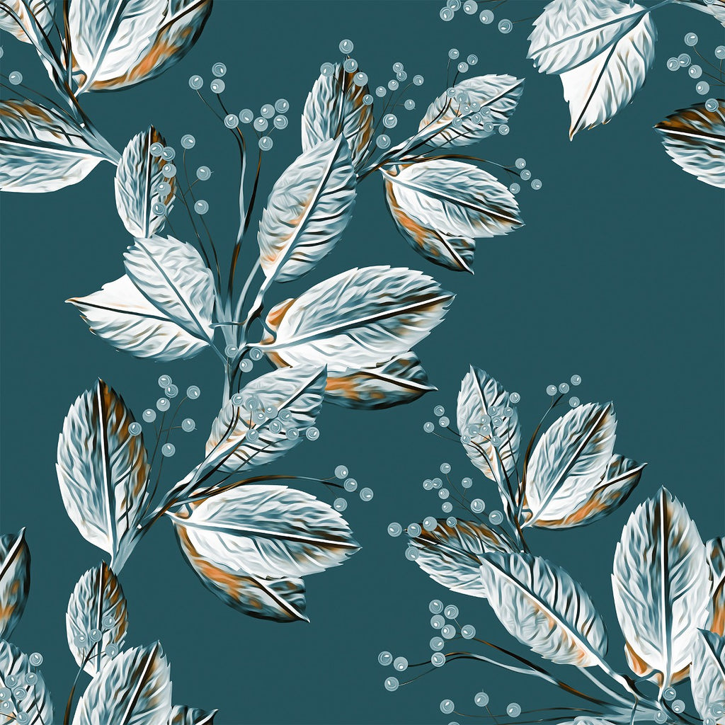 Winter Leaves Wallpaper uniQstiQ Botanical