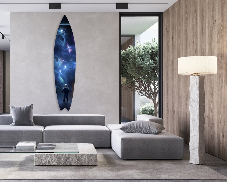 Space Acrylic Surfboard Wall Art Contemporary Home DǸcor Printed acrylic 
