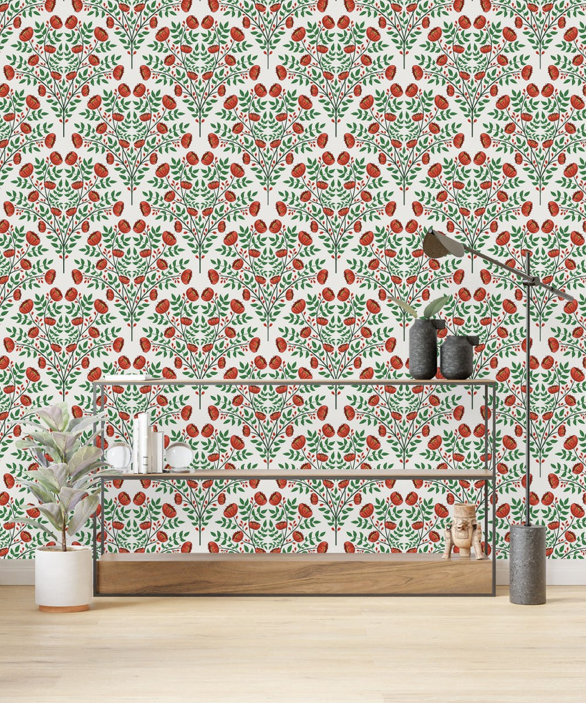Red Poppies Wallpaper uniQstiQ Floral