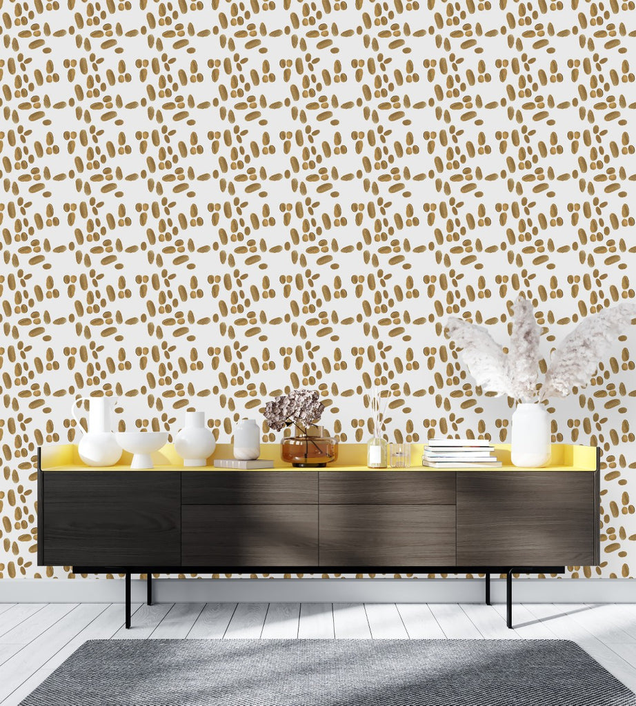 Gold Spots Wallpaper  uniQstiQ Geometric