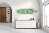 Jungle Green Leaves Acrylic Surfboard Wall Art - uniqstiq