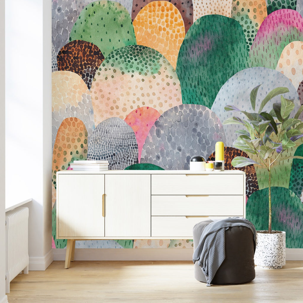 Multicolored Pattern Wallpaper  uniQstiQ Murals
