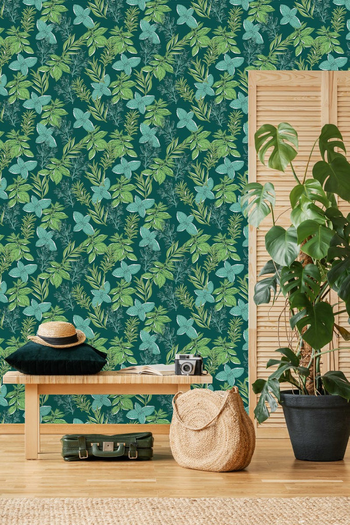 Green Plants Wallpaper uniQstiQ Botanical