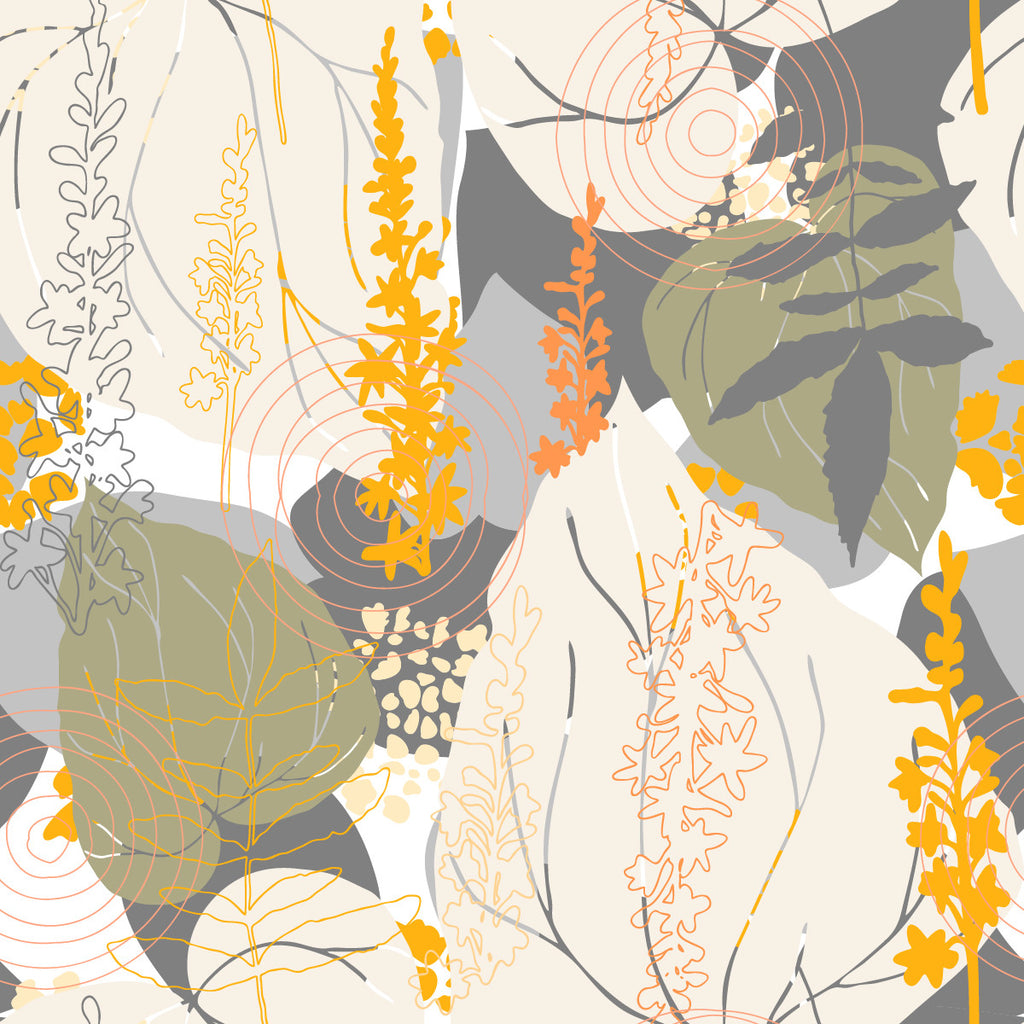 Abstract Leaves Wallpaper uniQstiQ Botanical