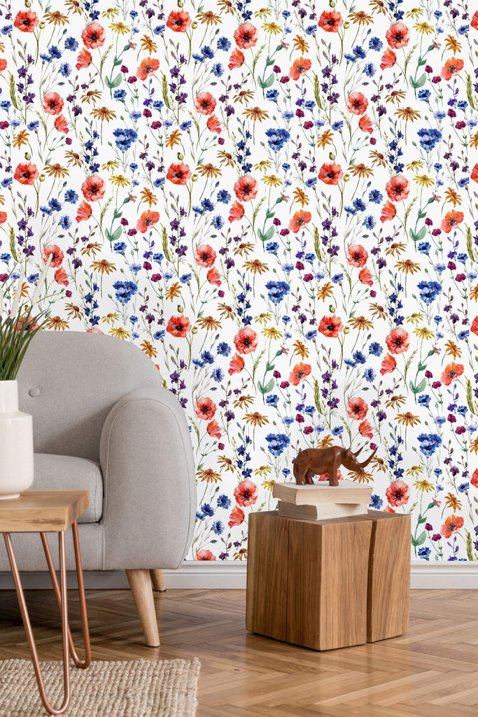 uniQstiQ Floral Light Field Flower Wallpaper Wallpaper