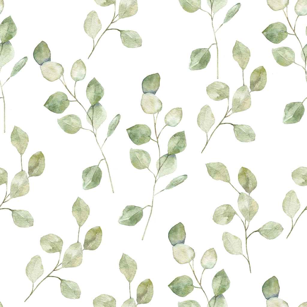 uniQstiQ Botanical Light Green Leaves Wallpaper Wallpaper