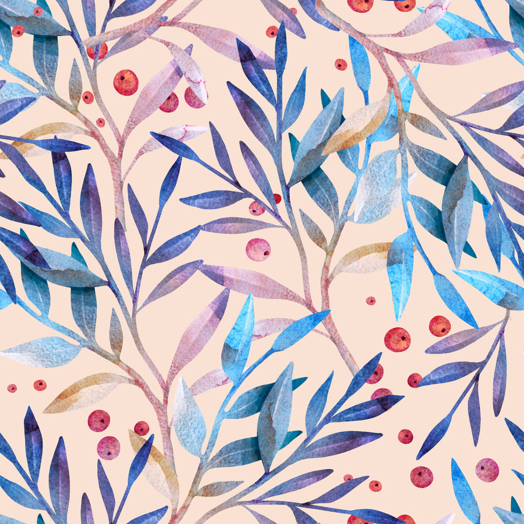 uniQstiQ Botanical Lovely Bright Leaves Wallpaper Wallpaper