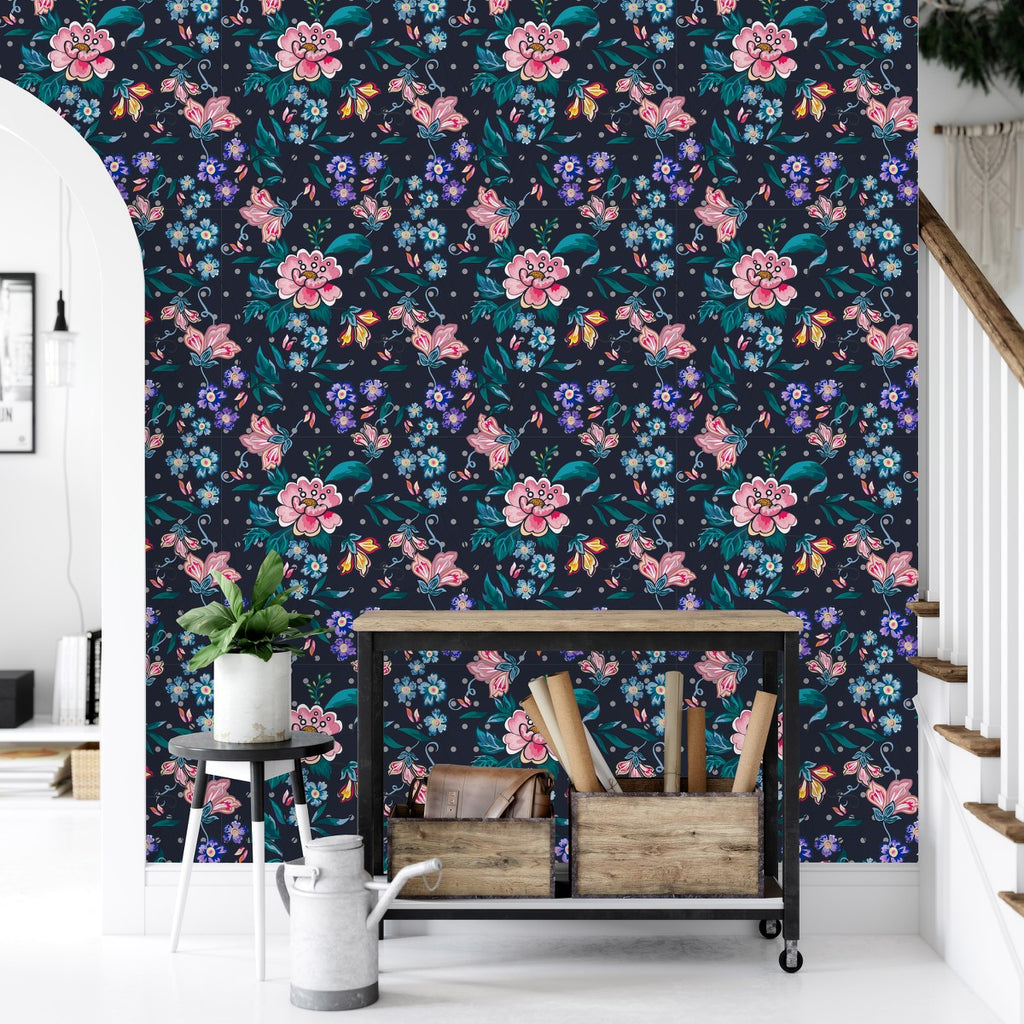 Dark Floral Wallpaper uniQstiQ Floral