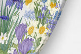 Meadow Flowers Printed Transparent Acrylic Circle