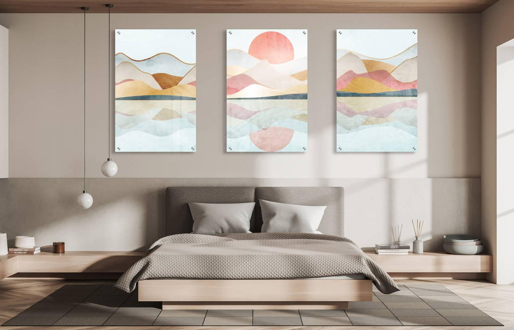 Nature Design Set of 3 Prints Modern Wall Art Modern Artwork Image 1