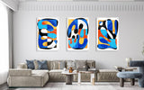 Modern Artwork Set of 3 Prints Modern Wall Art Modern Artwork Image 2
