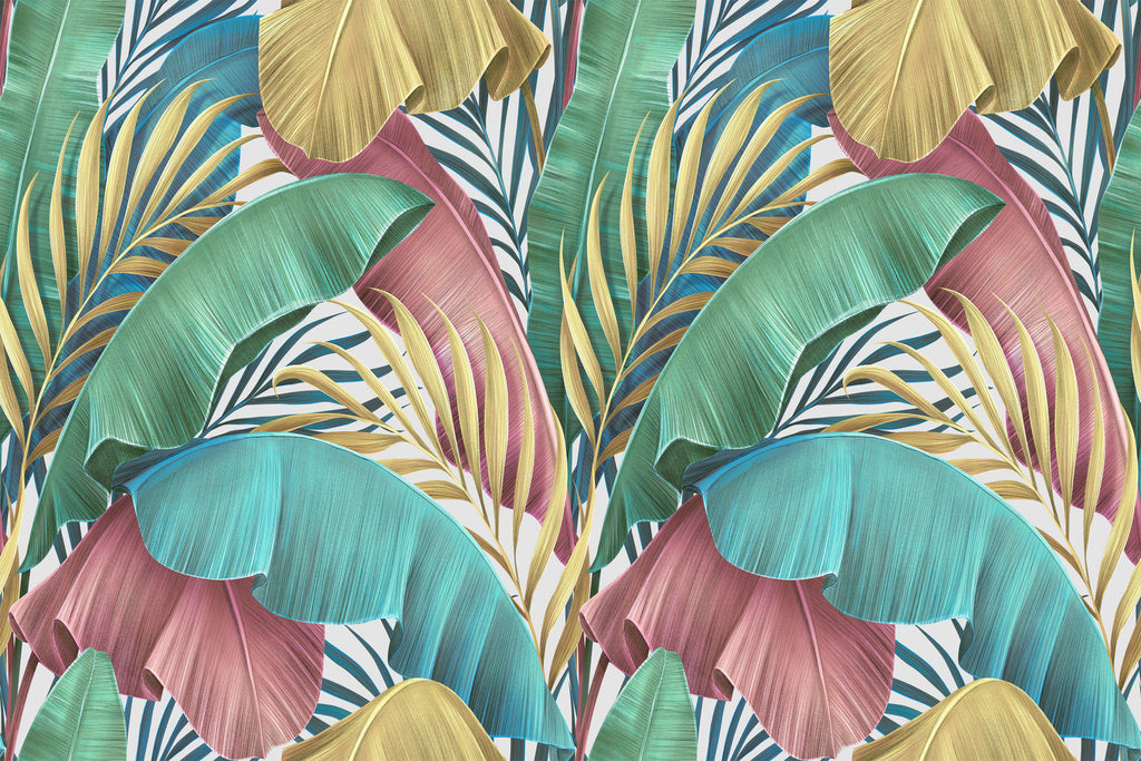 Palm Leaves Pattern Wallpaper  uniQstiQ Long Murals