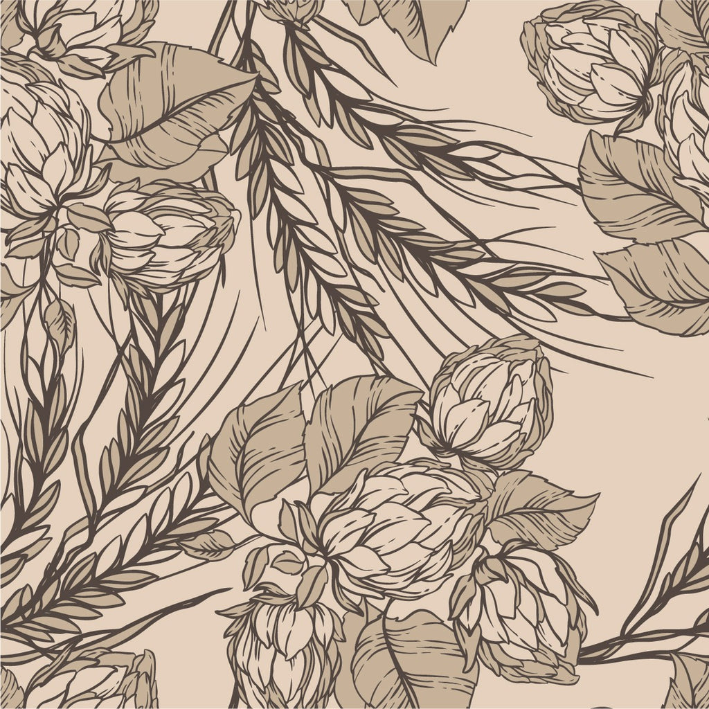 Spica and Hop Wallpaper uniQstiQ Botanical