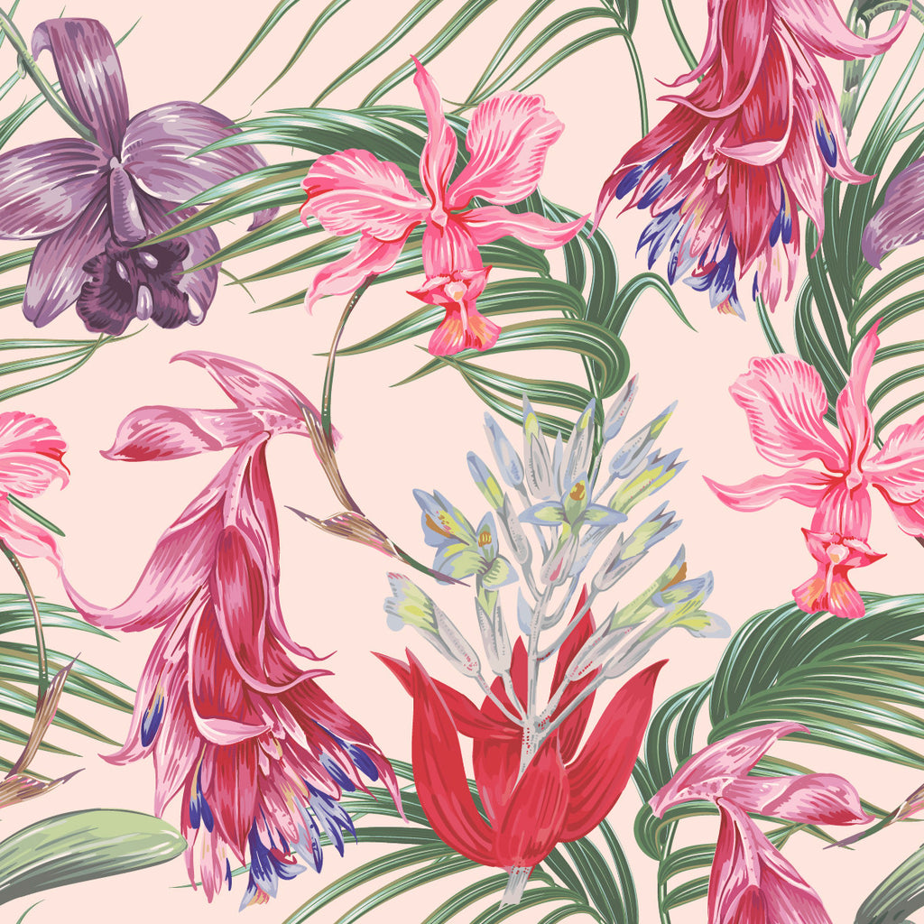 Exotic Flowers Wallpaper  uniQstiQ Tropical