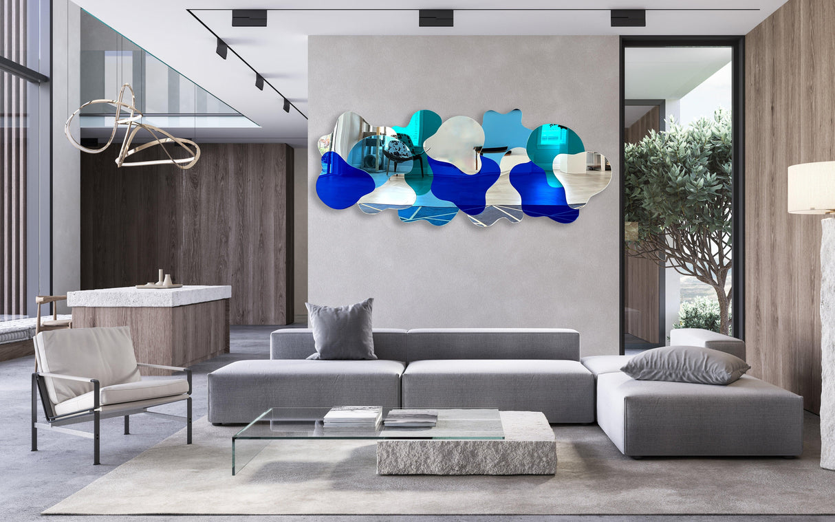 oversized-teal-wall-art-mirrored-acrylic-art-wall-art-made-in-usa-mirror-wall-decor-wall-sculpture-abstract-wall-decor
