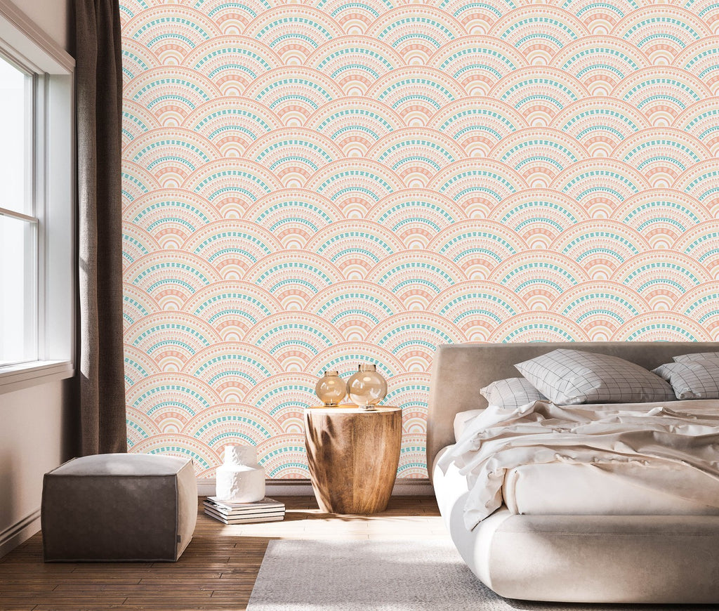 Pastel Color Pattern Wallpaper uniQstiQ Geometric