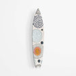 Pattern with Doodle Circles Acrylic Surfboard Wall Art - uniqstiq