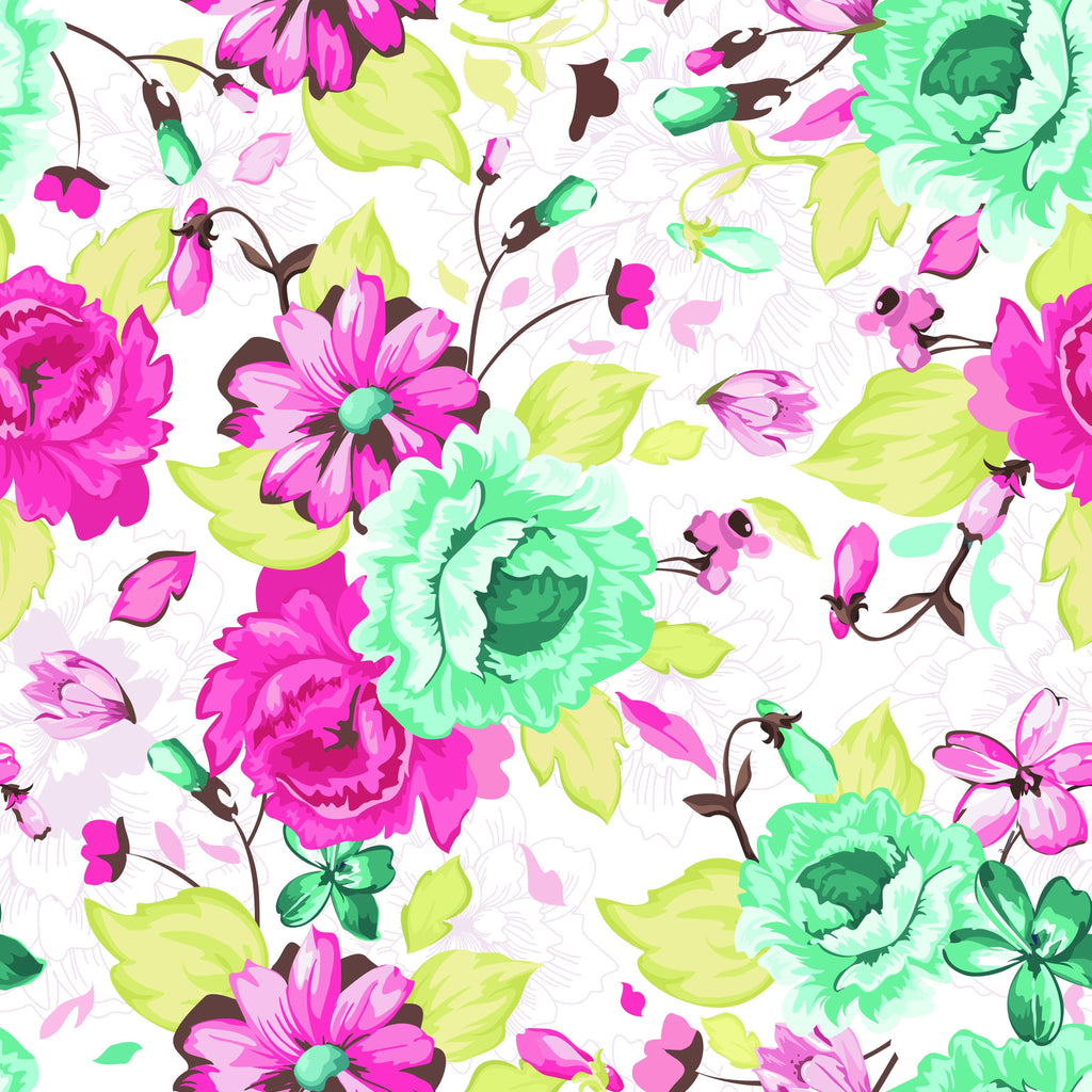 uniQstiQ Floral Pattern with Flowers Wallpaper Wallpaper