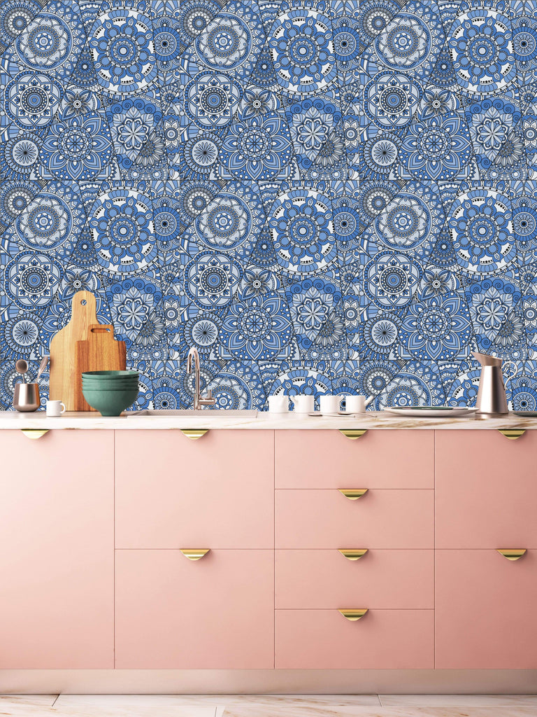 uniQstiQ Geometric Pattern with Mandalas Wallpaper Wallpaper