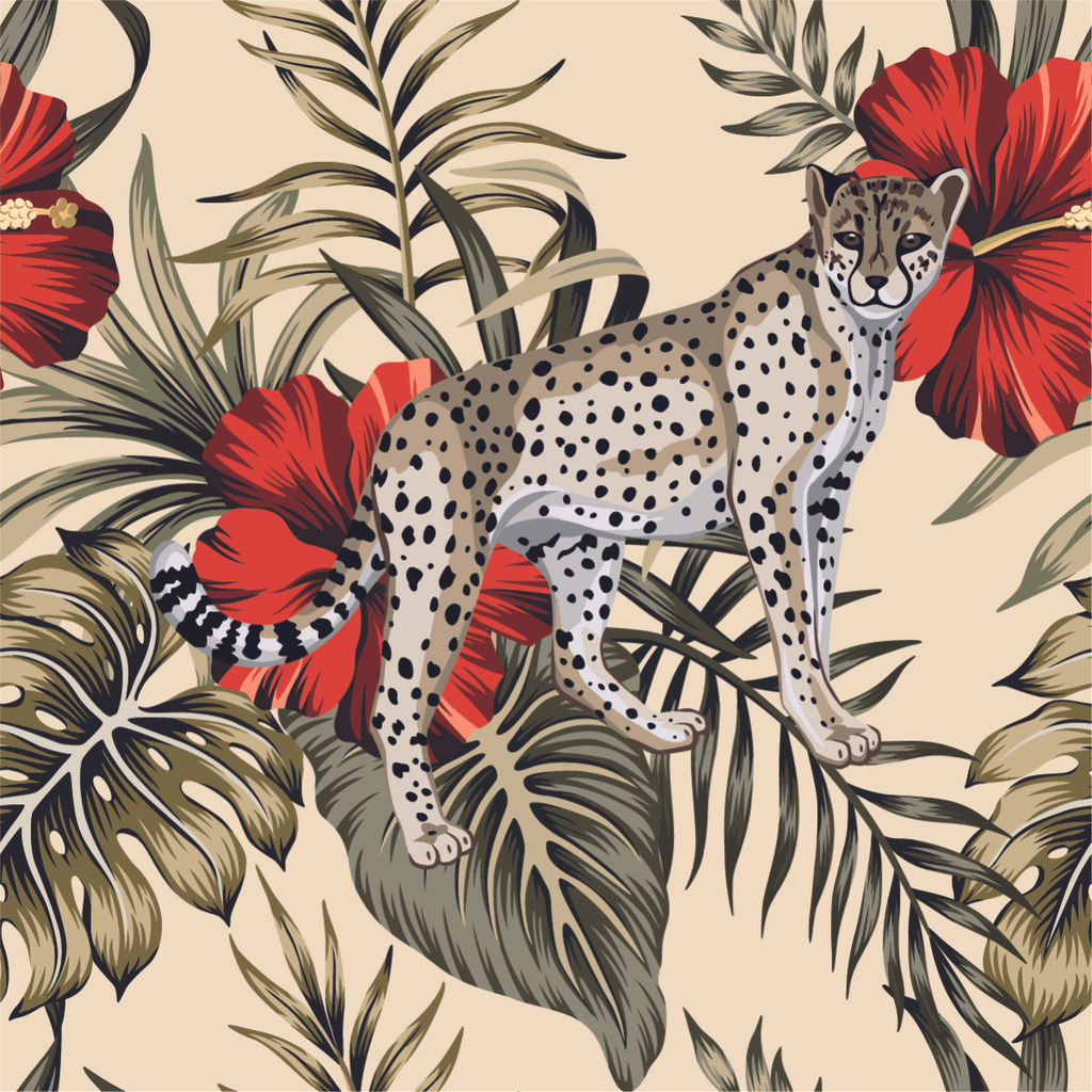 Leopard Pattern Wallpaper  uniQstiQ Tropical