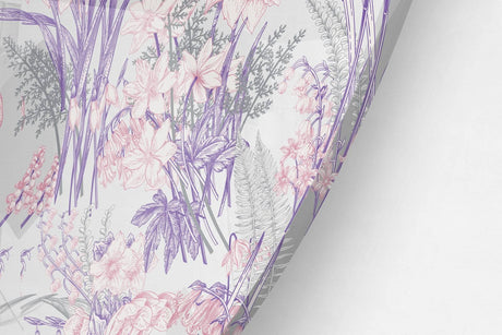 Pink Narcissus Printed Transparent Acrylic Circle - uniqstiq