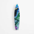 Psychadelic Blue Acrylic Surfboard Wall Art - uniqstiq