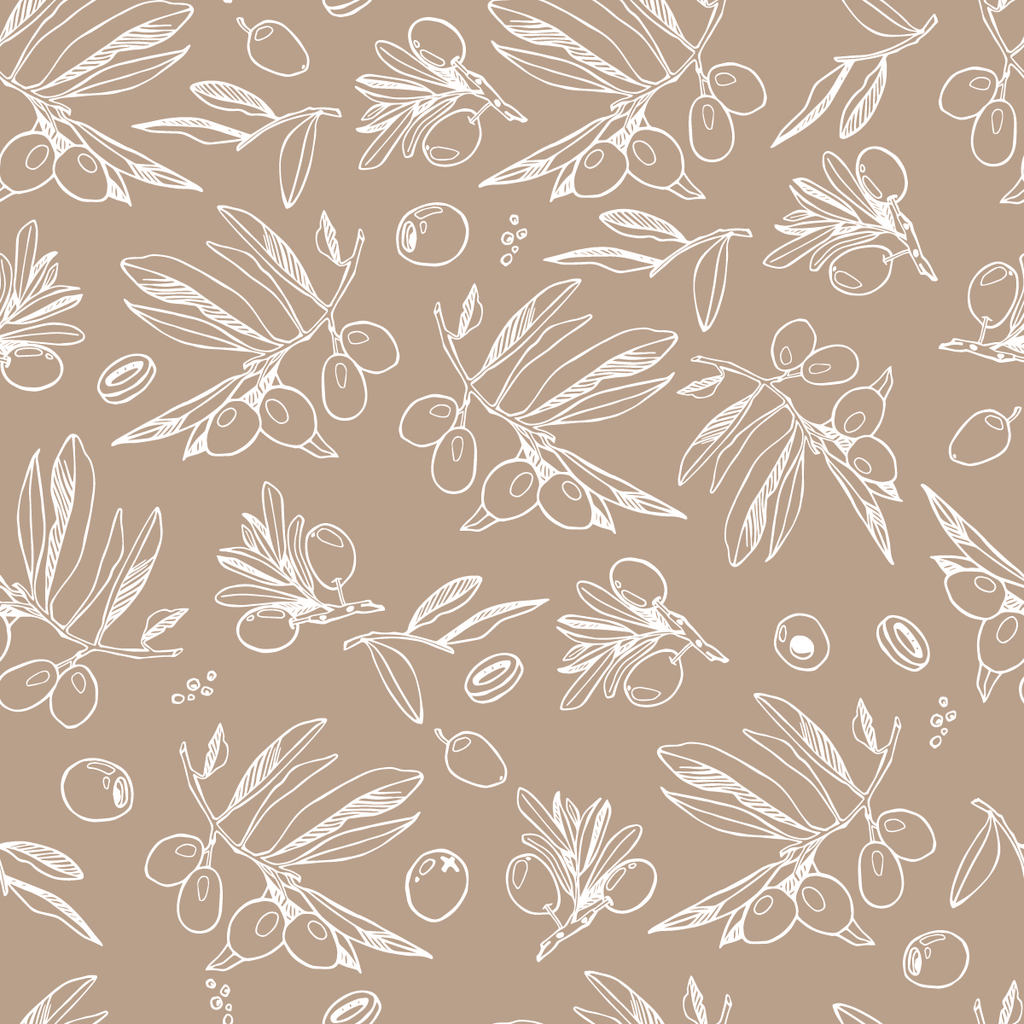Olives Pattern Wallpaper uniQstiQ Botanical