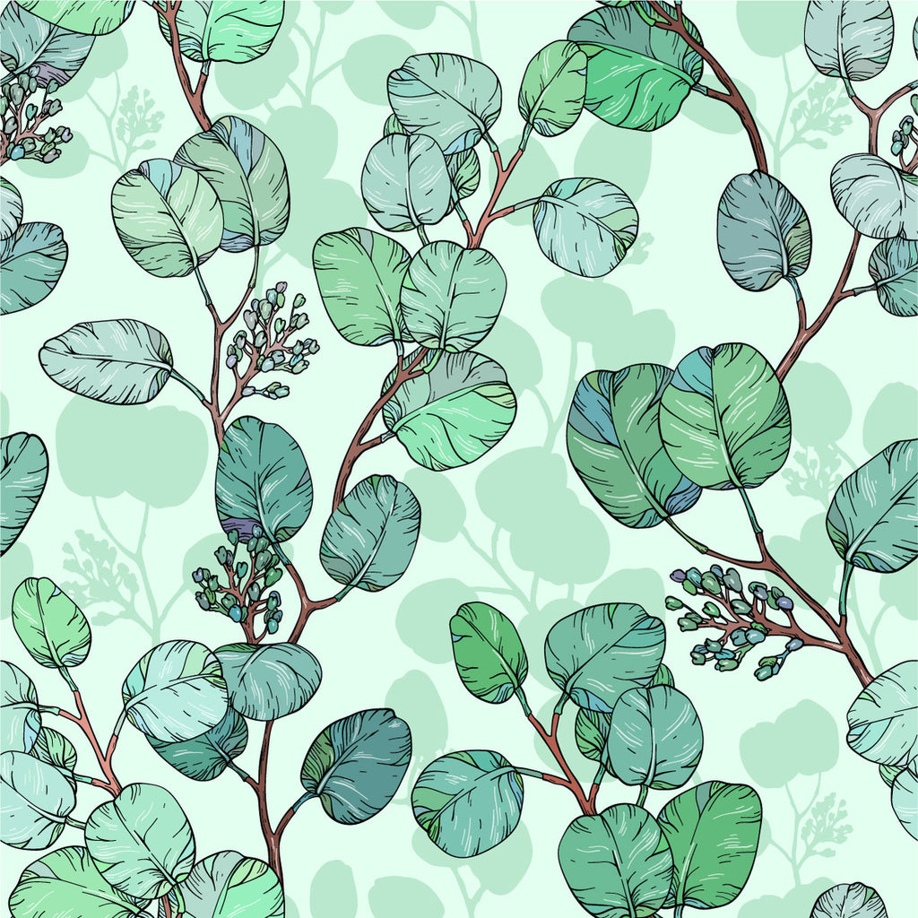 Green Leaves Wallpaper uniQstiQ Botanical