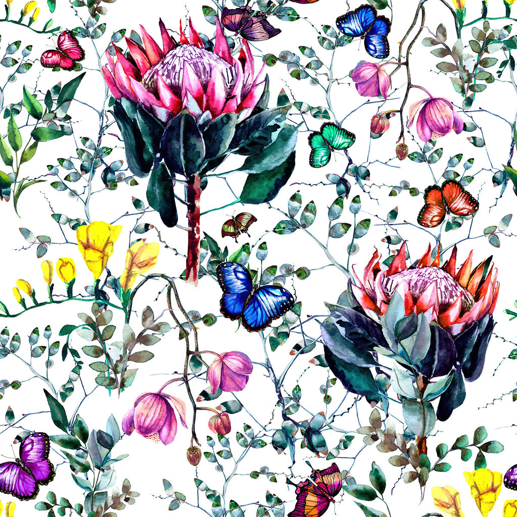 Protea with Wildflowers Wallpaper uniQstiQ Floral