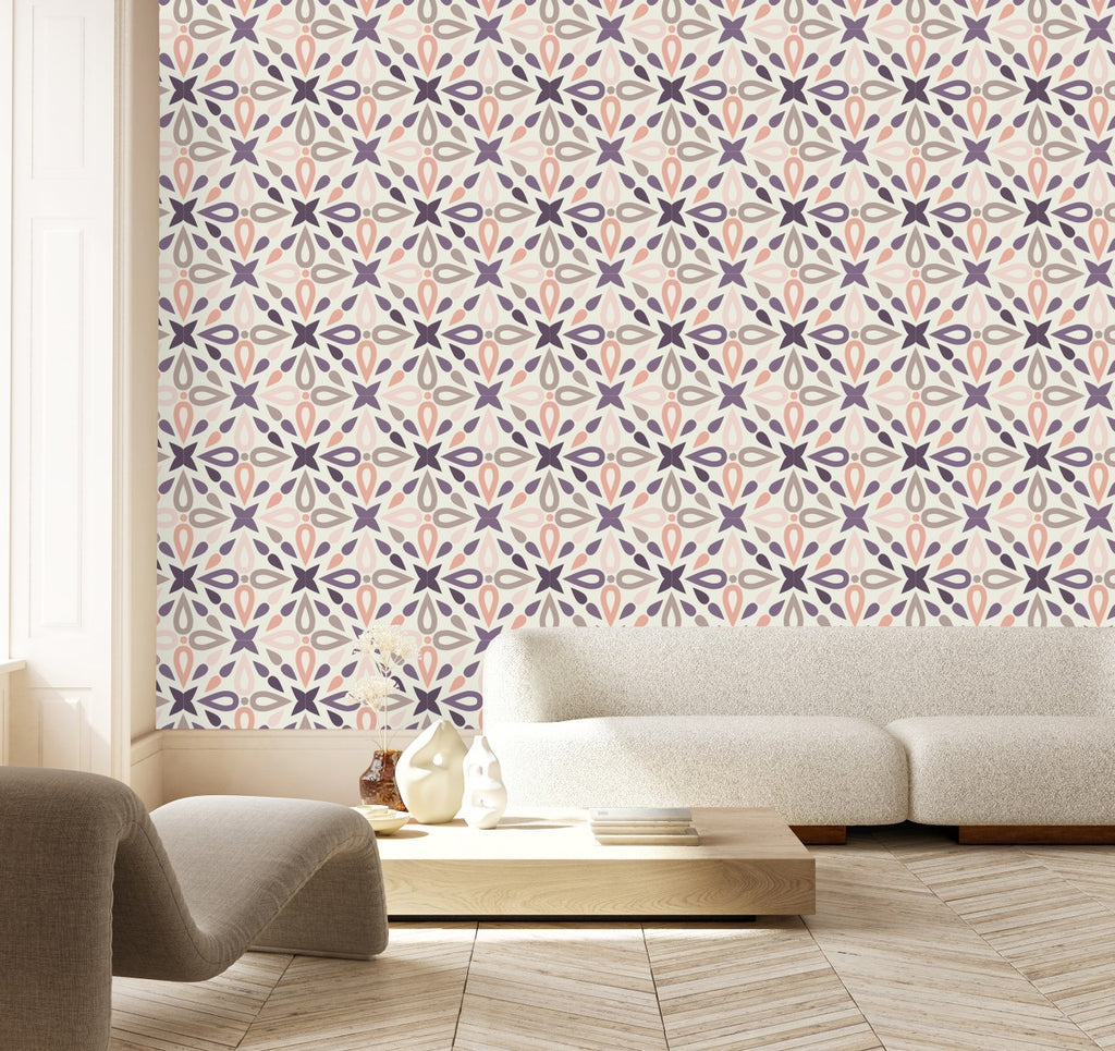Pastel Colors of Pattern Wallpaper uniQstiQ Geometric