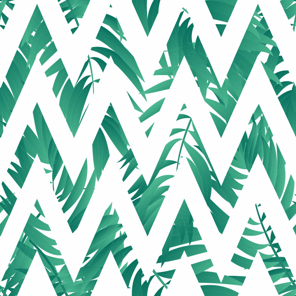 uniQstiQ Geometric Scandinavian Geometric Palm Leaves Wallpaper Wallpaper