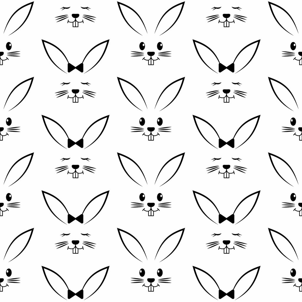 uniQstiQ Kids Simple Rabbit Print Wallpaper Wallpaper