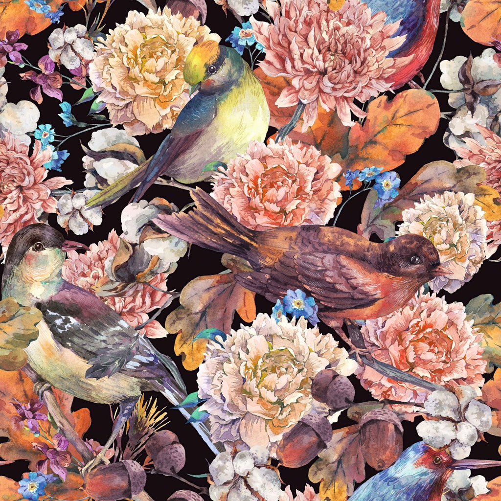 Flowers and Birds Wallpaper  uniQstiQ Murals