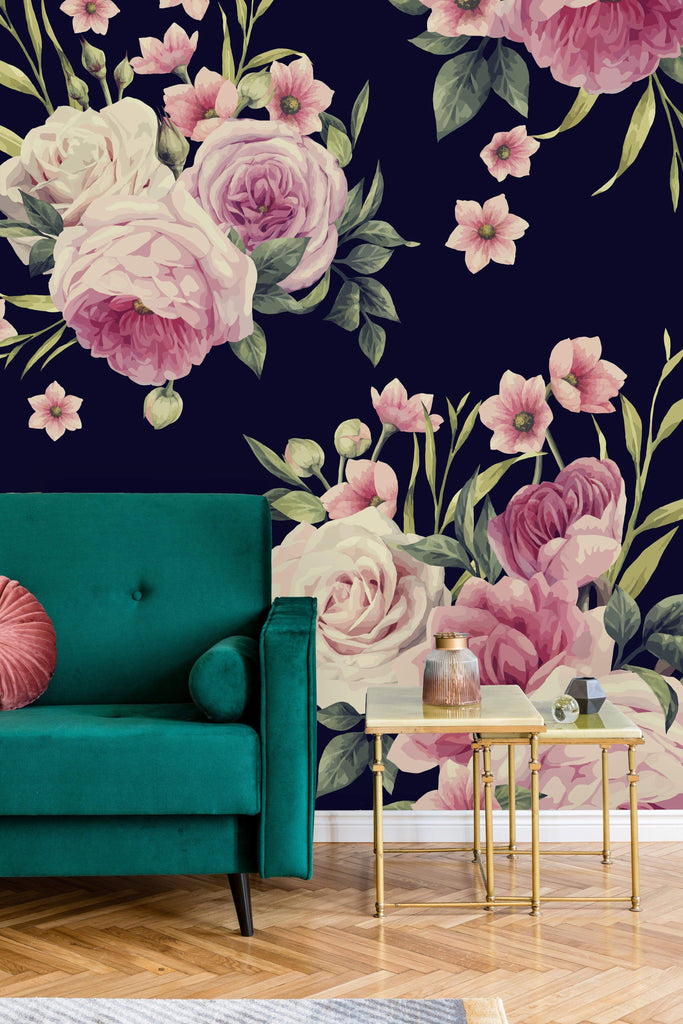 uniQstiQ Murals Spring Floral Wallpaper Wallpaper Mural Wallpaper