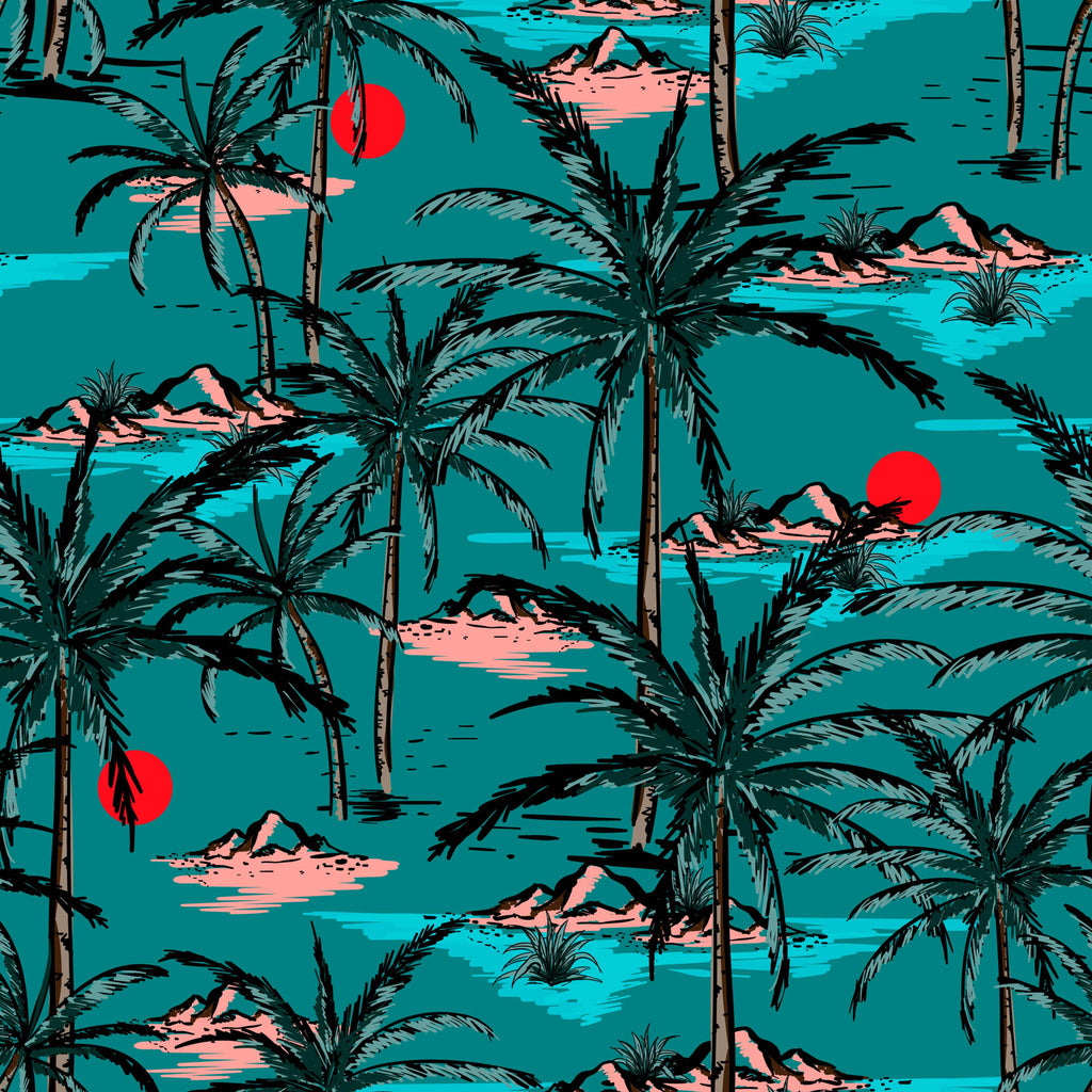 uniQstiQ Tropical Summer Island Wallpaper Wallpaper