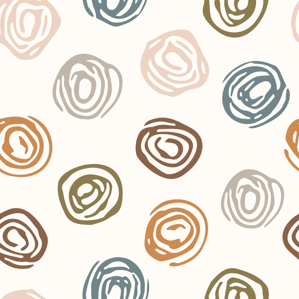 Multicolored Circles Pattern Wallpaper uniQstiQ Geometric
