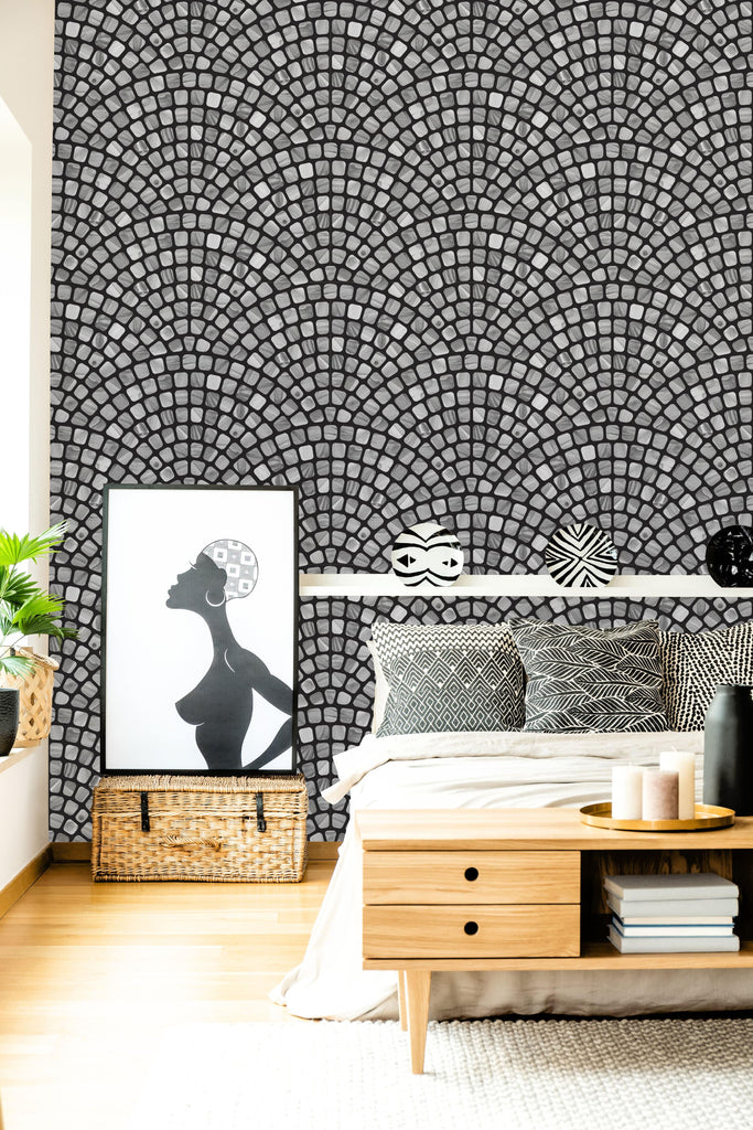 uniQstiQ Geometric Terrazzo Mosaic Style Wallpaper Wallpaper