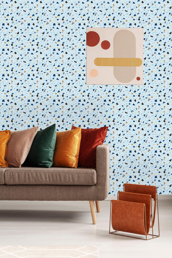 uniQstiQ Geometric Terrazzo Seamless Pattern Wallpaper Wallpaper