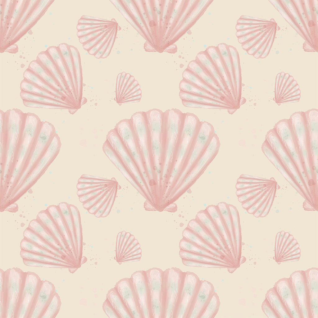 Pink Shells Wallpaper uniQstiQ Kids