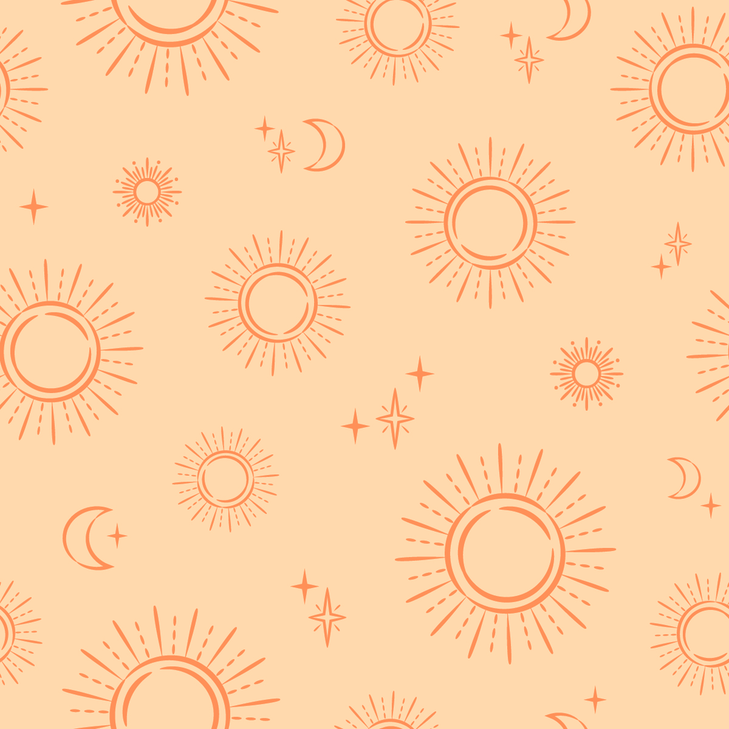 Sun Pattern Wallpaper  uniQstiQ Vintage