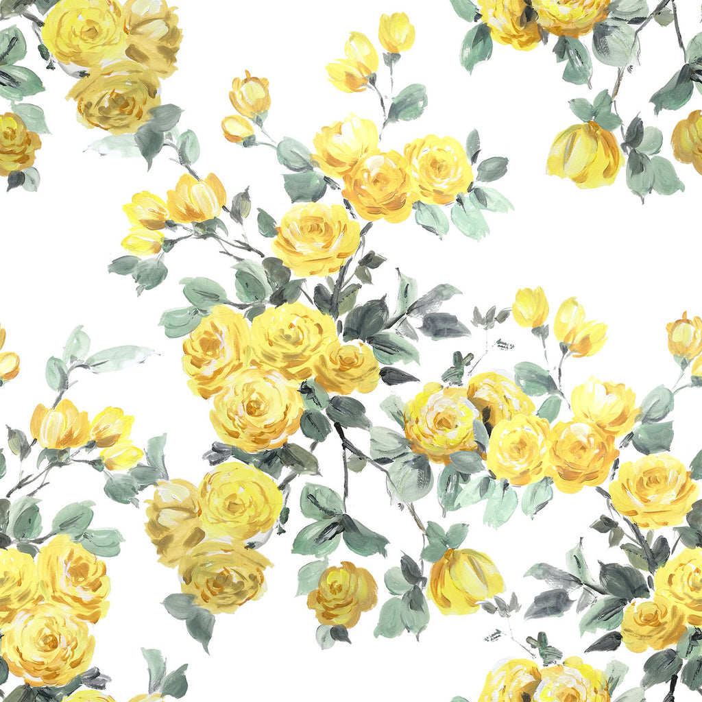 Yellow Roses Wallpaper uniQstiQ Vintage