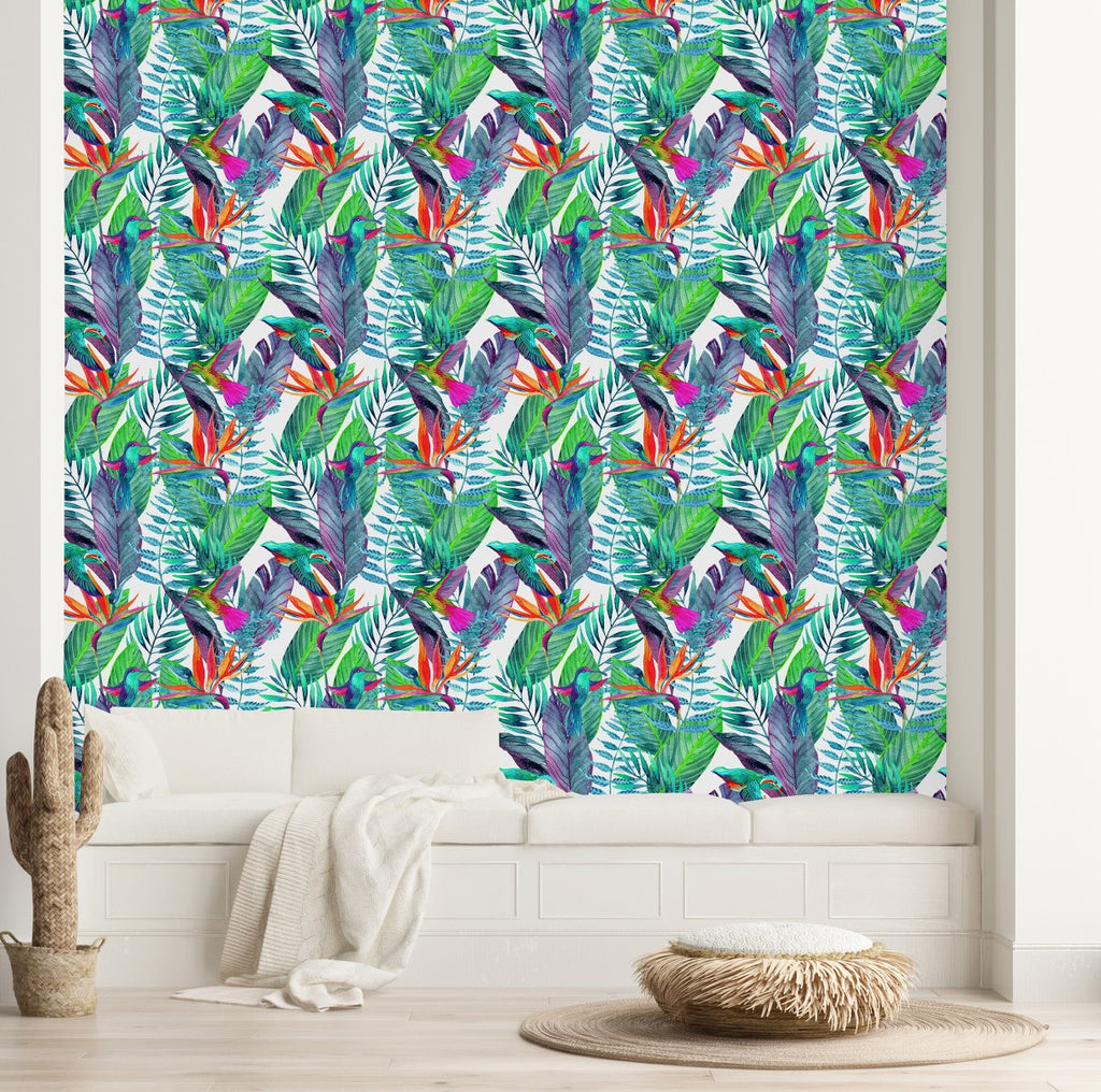 Exotic Palm Leaves Wallpaper  uniQstiQ Tropical