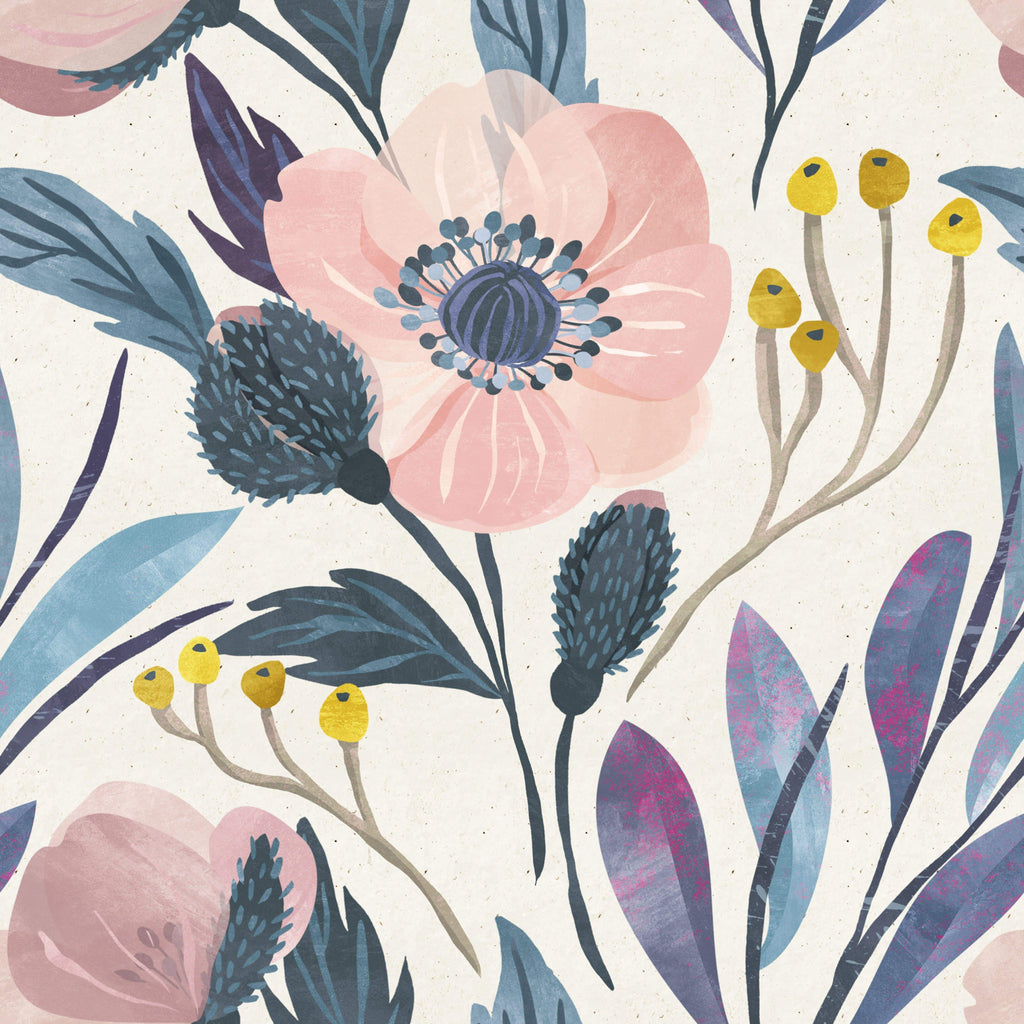 uniQstiQ Floral Vintage Floral Wallpaper Wallpaper