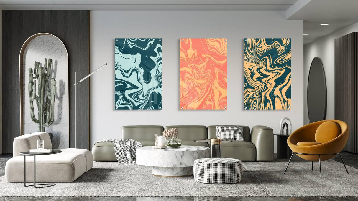 Vintage Motifs Set of 3 Prints Modern Wall Art Modern Artwork Image 2