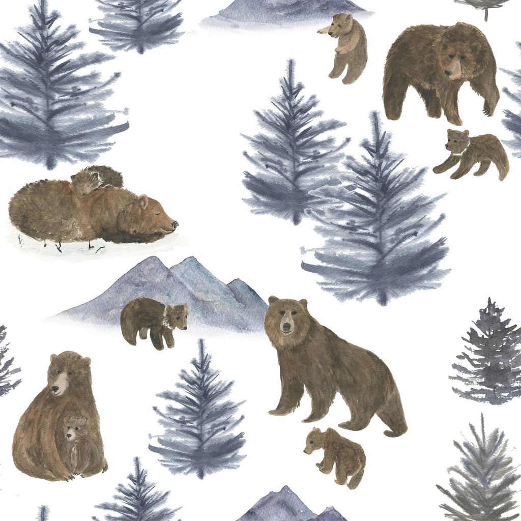 Bears in the Forest Wallpaper uniQstiQ Kids