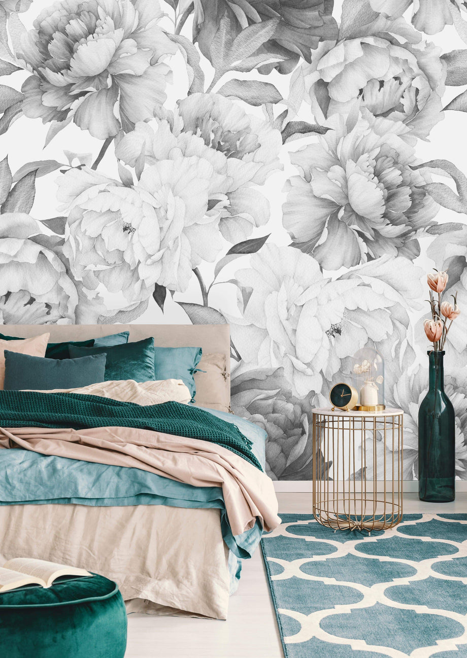 Peony Flower Wallpaper  Colour Peony Wallpaper  Just For You Wall Decals Removable  Wallpaper Wall Murals