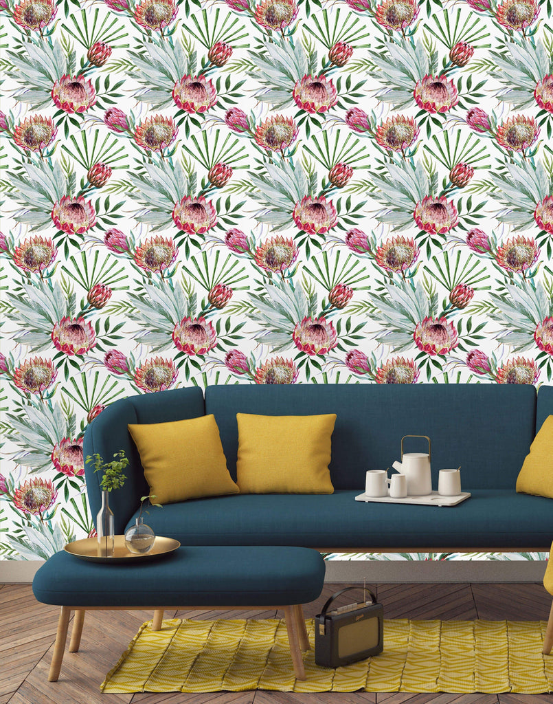 uniQstiQ Floral Watercolor Proteus Wallpaper Wallpaper