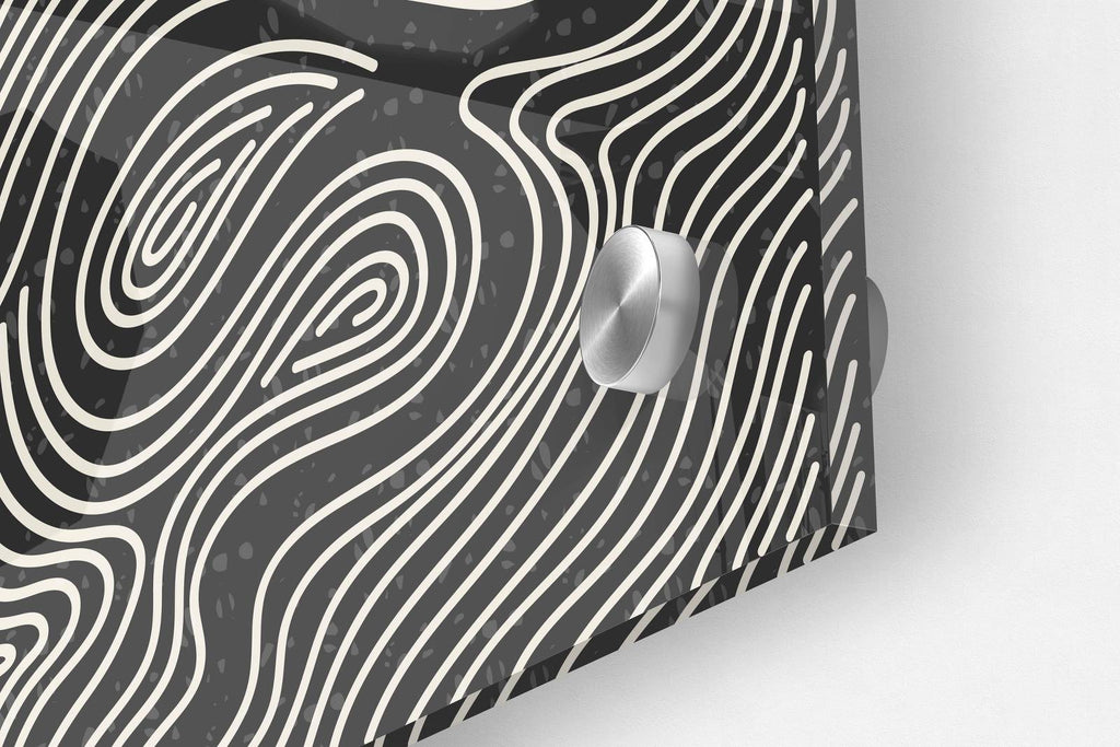Black and White Abstract Pattern Set of 3 Prints Modern Wall Art Modern Artwork Image 3